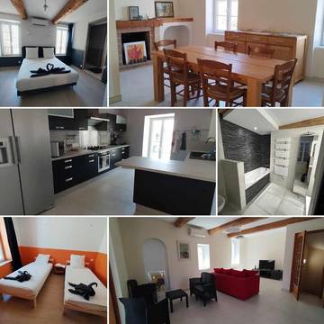 Location de vacances pour 6 personnes, avec terrasse à Ginestas