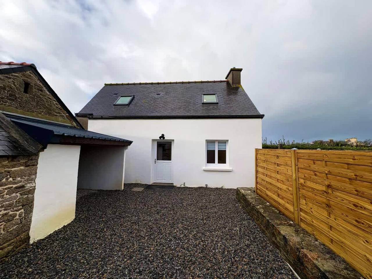 Ferienhaus an der Küste für 4 Personen mit Terrasse in Landunvez, Brest und Umgebung