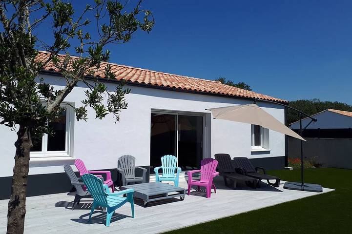 Maison de vacances pour 8 personnes, avec jardin à Notre-Dame-de-Monts