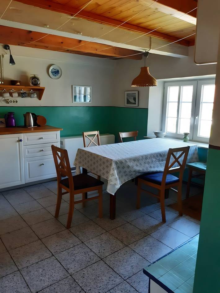 Ferienhaus Petersen mit Meerblick, Gemeinschaftsterrasse und Wlan in Oland, Langeneß