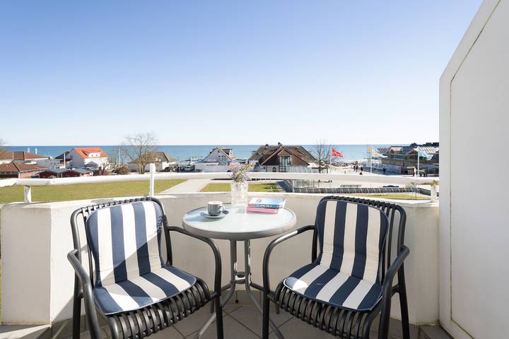 Ferienwohnung mit Meerblick für 5 Personen, mit Balkon