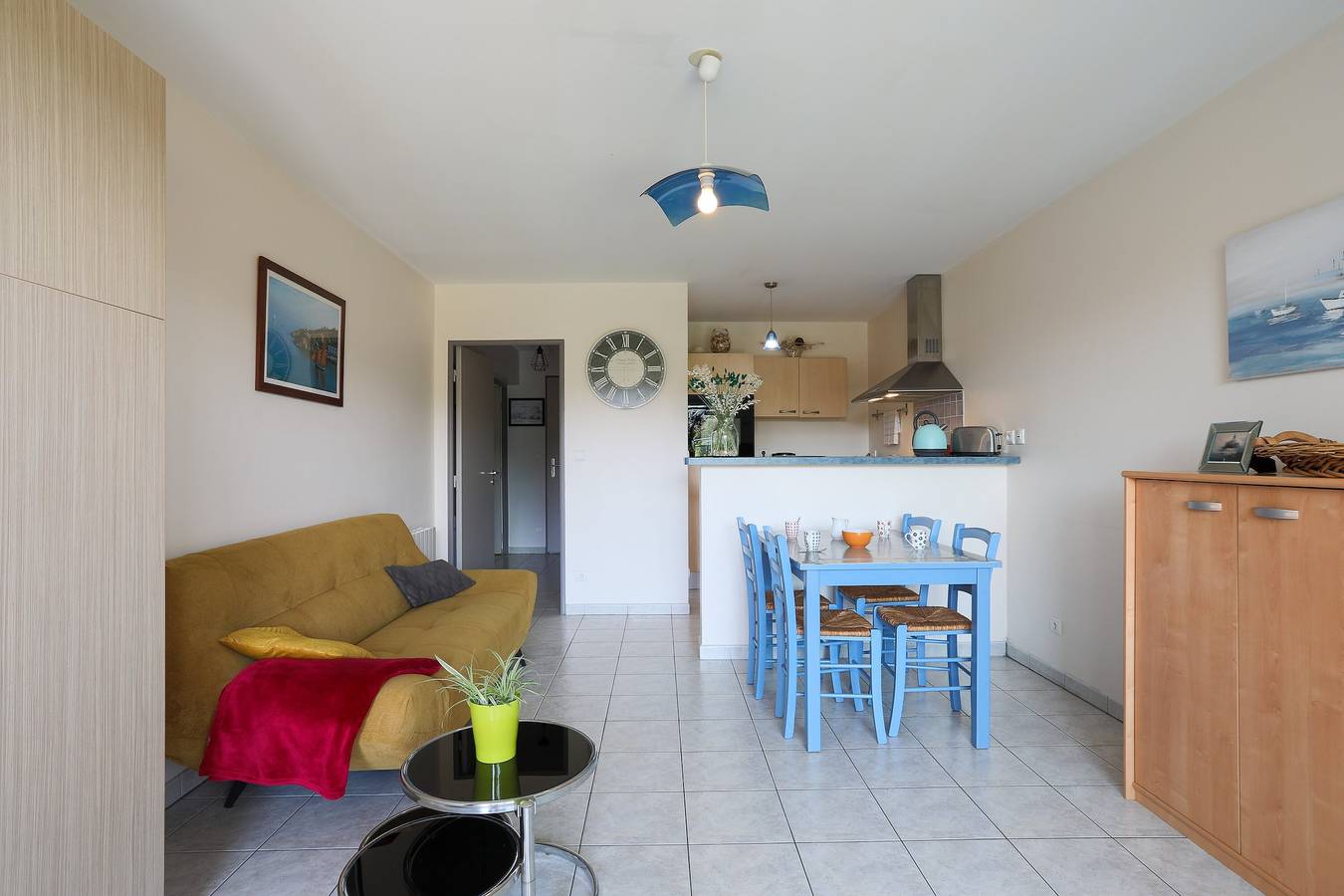 Ganze Wohnung, Ferienwohnung 'T2 Avec Terrasse Proche Plages' mit Seeblick, privater Terrasse und Wi-Fi in Pléneuf-Val-André, Côte de Goëlo