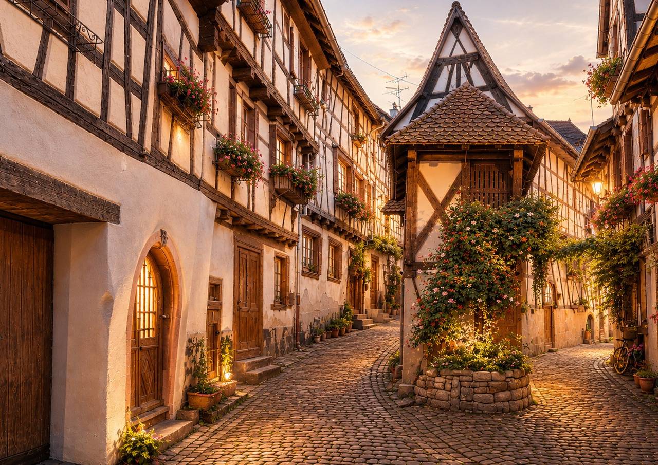 Apartamento entero, Apartamento «L'atypique d'Eguisheim» con Wi-Fi y aire acondicionado in Eguisheim, Parque natural regional de los Ballons des Vosges
