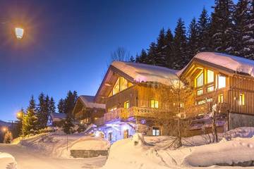 Chalet pour 6 personnes, avec balcon et piscine ainsi que jacuzzi et jardin dans Valmorel