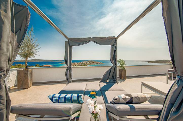Villa pour 8 personnes, avec Balcon ainsi que Balcon/Terrasse et Terrasse à Sevid
