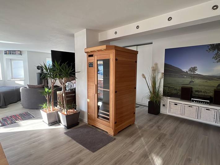 Ferienwohnung für 3 Personen, mit Sauna und Terrasse