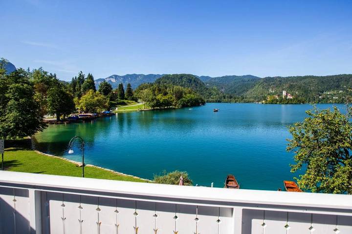 Ferienhaus für 2 Personen, mit Balkon und Sauna sowie Seeblick und Ausblick in Bled - 4