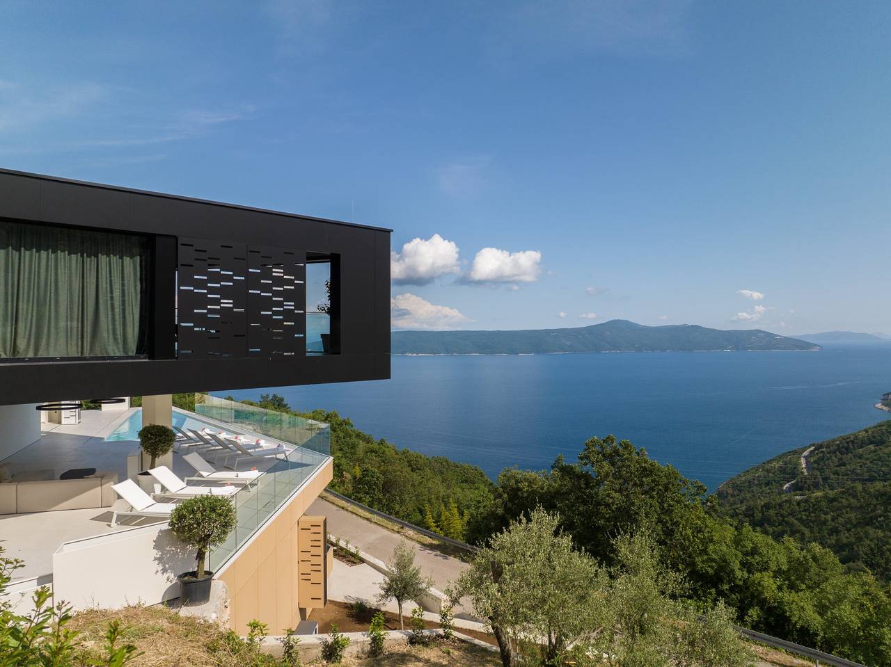 Luxusvilla Oceanic Abstraction mit Pool in Mošćenice, Moscenicka Draga