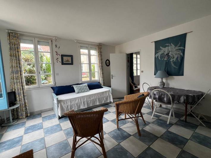 Gîte pour 3 personnes, avec terrasse dans Port De Saint Martin De Re