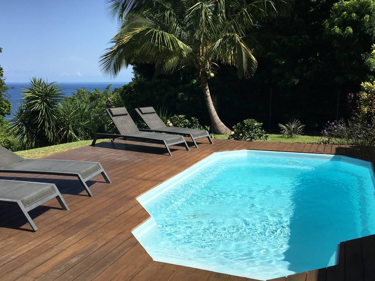 Villa Medusa, piscine privée, spa, à Malendure in Bouillante, Guadeloupe