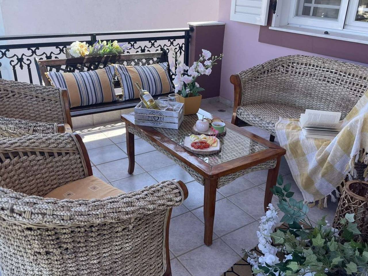 Ganze Wohnung, Ferienwohnung für 5 Personen mit Balkon in Rhodos