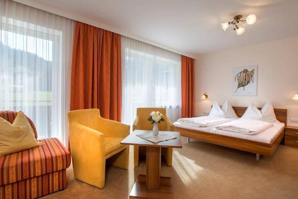 Apartment/Wohn-Schlafraum/Bad, Wc - Hotel garni Rösslhof in Hollersbach im Pinzgau, Pinzgau