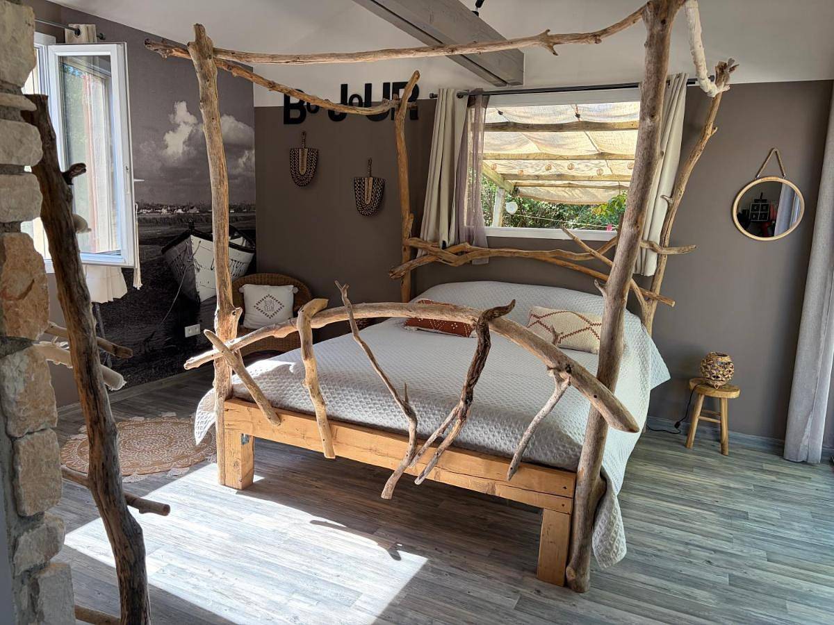 Double Room with Garden View in Lagorce, Ardèche