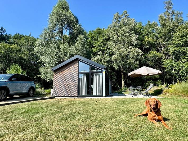 Chalet für 4 Personen, mit Terrasse und Garten sowie Seeblick in den Niederlande