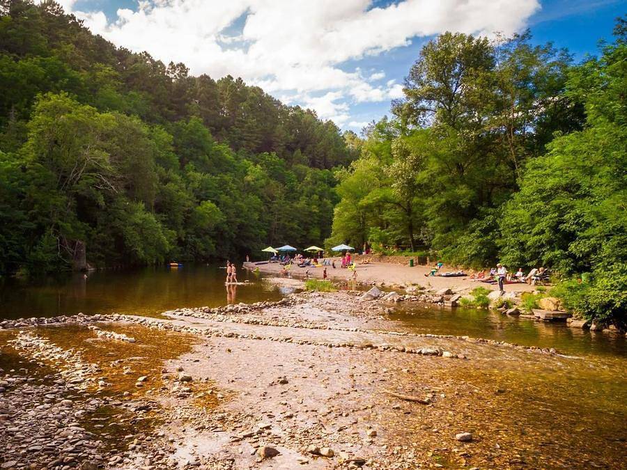 Camping des Drouilhèdes - Safarizelt 2 personen - Cyclo Tente Lodge, ohne Sanitäranlagen, ohne Küche in Peyremale, Cevennen