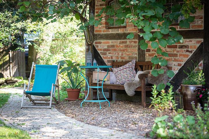 Ferienwohnung für 4 Personen, mit Terrasse und Garten