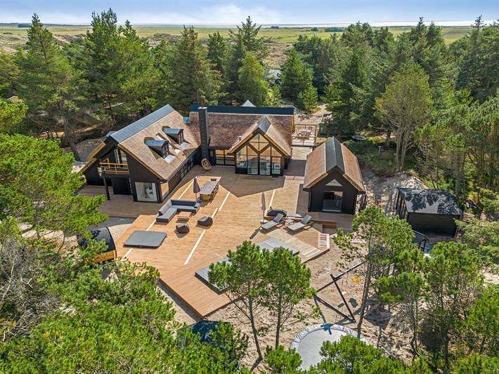 Feriehus for 10 personer, med sauna og terrasse, dyr tillatt i Blåvand