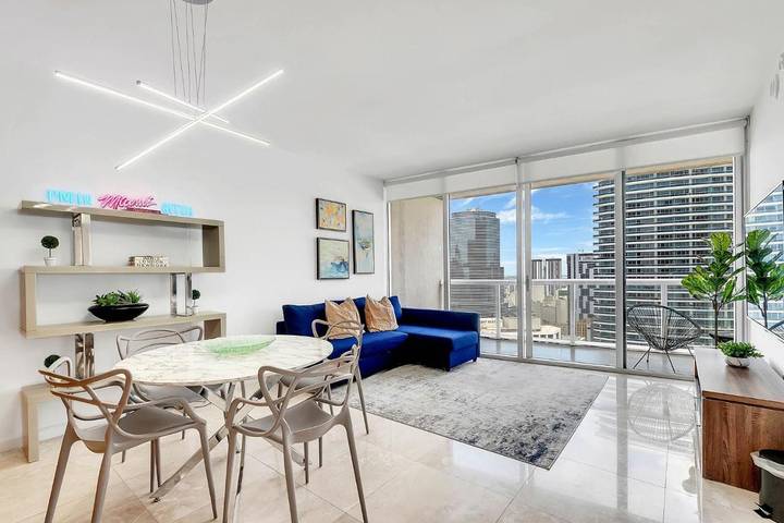 Loft per 4 persone, con sauna e piscina nonché idromassaggio e giardino, adatto a famiglie con bambini a Miami