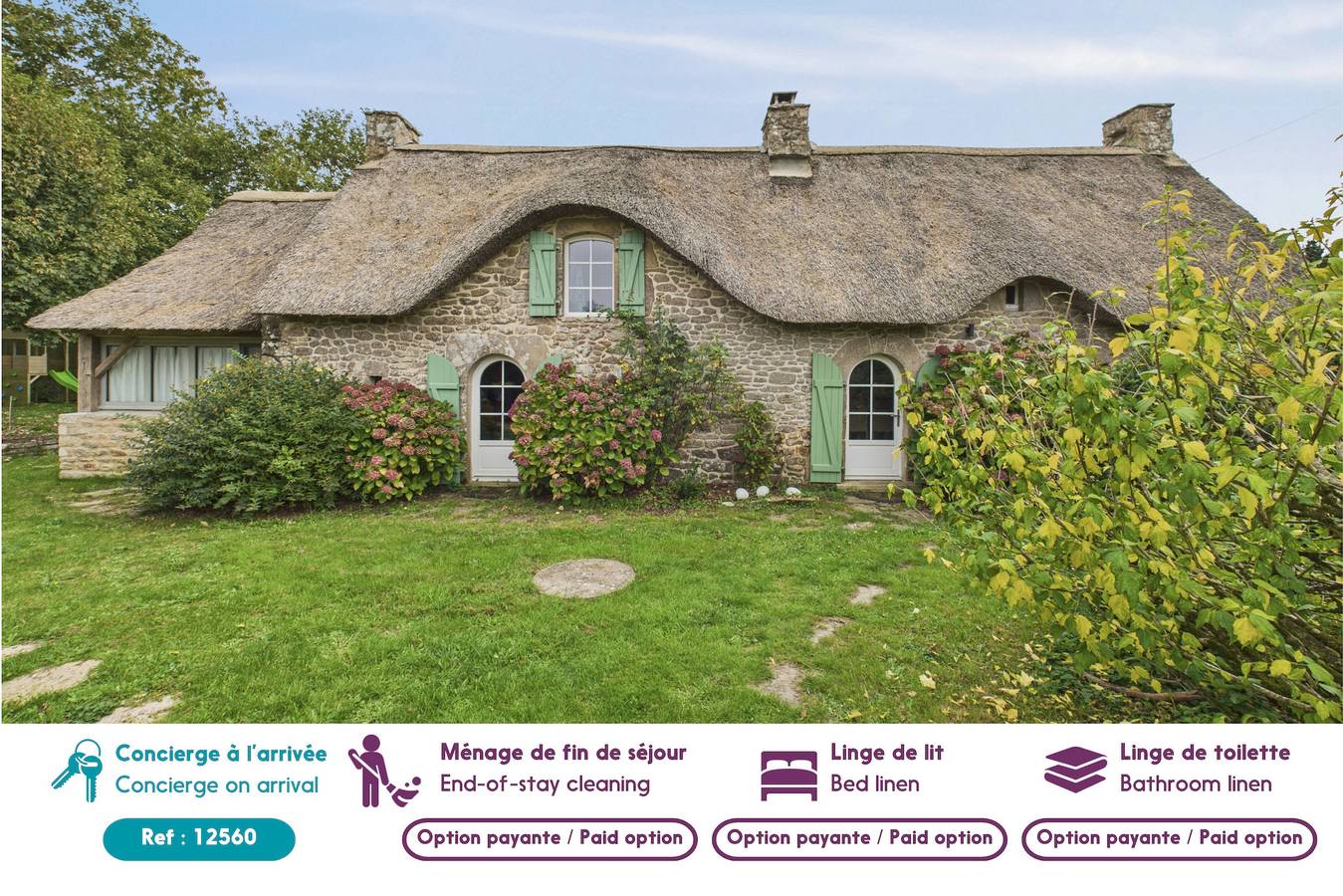 Superbe chaumière pour 6 personnes avec jardin in Baden, Côte des Mégalithes