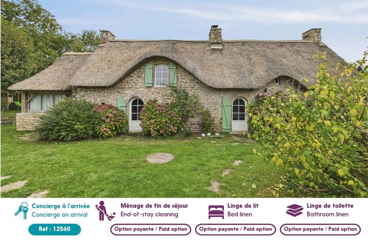 Superbe chaumière pour 6 personnes avec jardin in Baden (France), Côte des Mégalithes