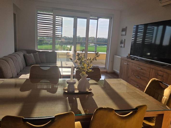 Ferienwohnung für 3 Personen, mit Balkon und Ausblick