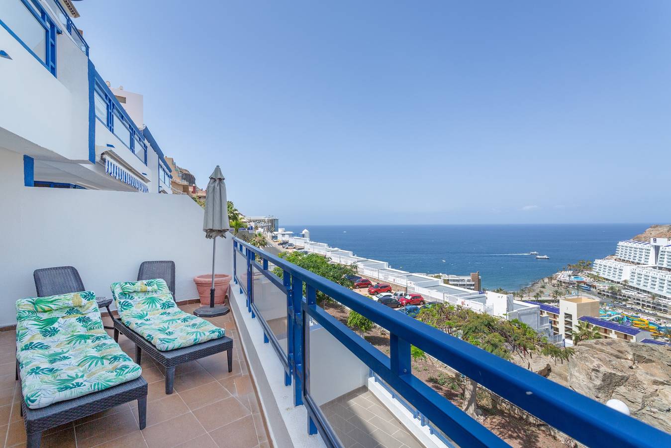 Apartamento entero, Vacaciones 'Taurito's Sea Sunset View' con vistas al mar, piscina compartida y Wi-Fi in Taurito, Mogán