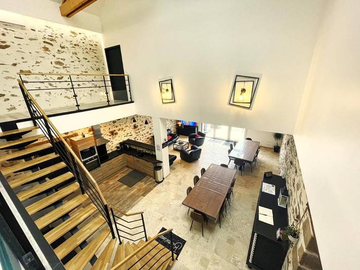 Gîte pour 4 personnes, avec Terrasse et Jardin ainsi que Bassin pour enfant et Piscine à Saint-André-de-la-Marche