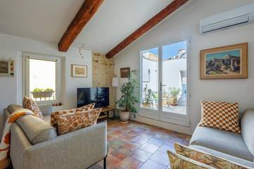 Gîte pour 4 personnes, avec vue et terrasse à Beaumes-de-Venise