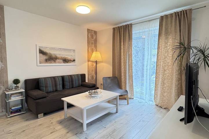 Ferienwohnung für 3 Personen, mit Garten und Balkon