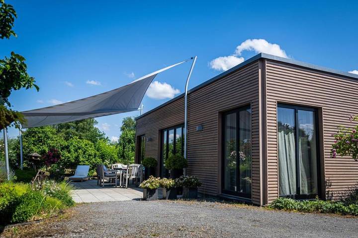 Ferienhaus für 3 Personen, mit Ausblick und Garten, mit Haustier