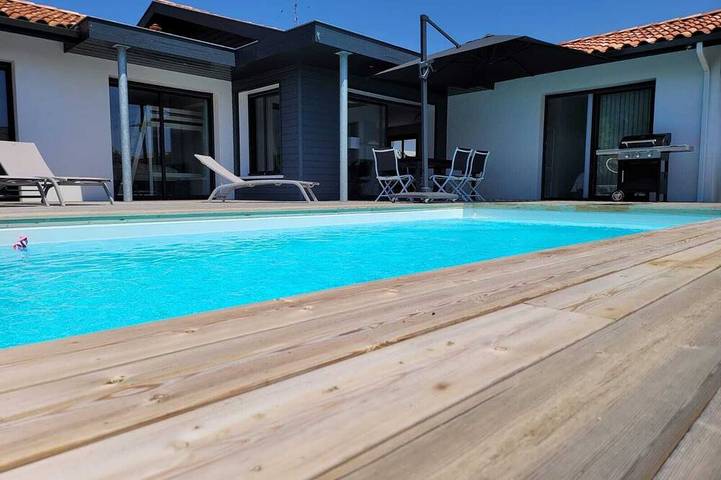 Location de vacances pour 8 personnes, avec terrasse ainsi que jacuzzi et jardin à Angresse - 3