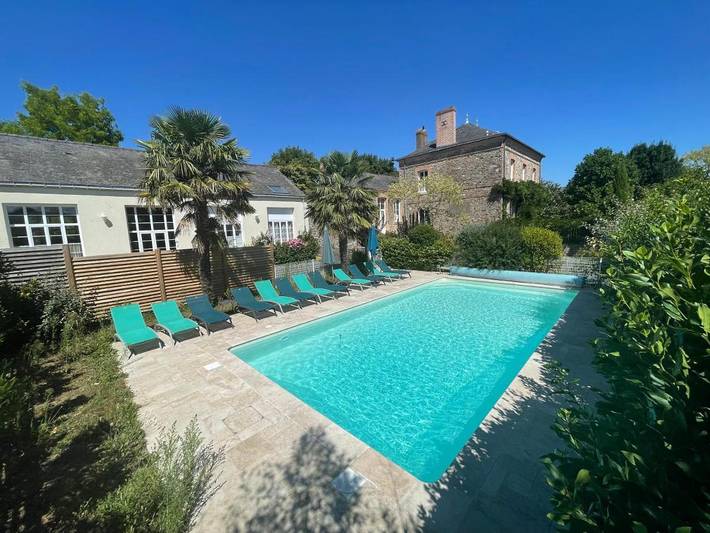 Location de vacances pour 4 personnes, avec Terrasse et Jardin ainsi que Piscine et Vue à Missillac - 2