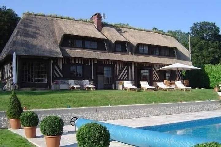 Cottage pour 10 personnes, avec jardin à Saint-Martin-aux-Chartrains