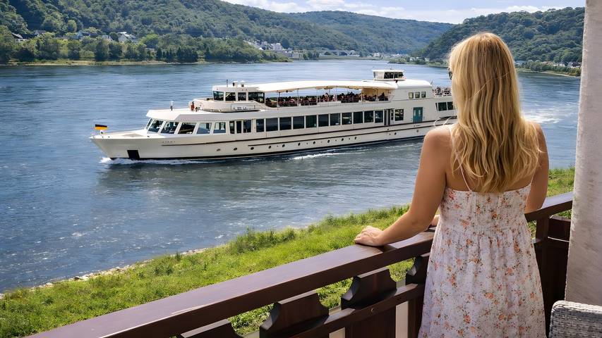 Ferienwohnung für 4 Personen, mit Garten, mit Haustier in Loreley
