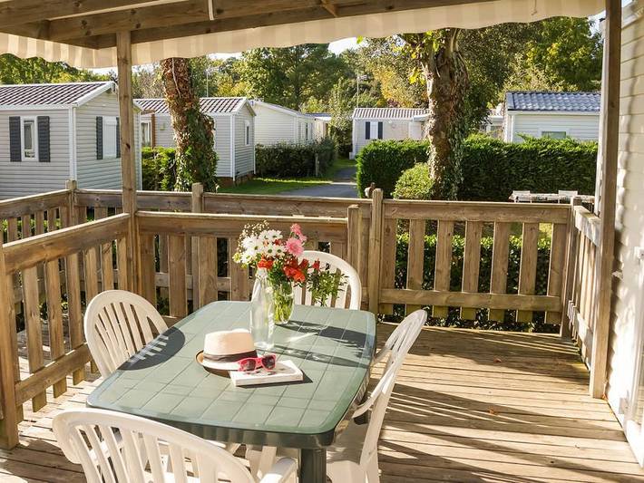 Camping Le Lagon Bleu - Mobilheim 4 personen - Mobilheim Andaro mit 2 Schlafzimmern, barrierefrei, für 1–4 Personen in Notre-Dame-de-Monts, Vendée