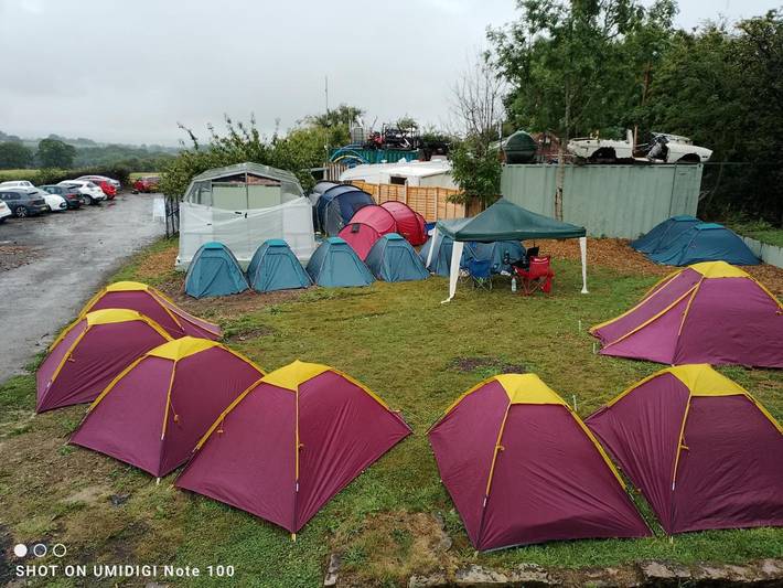 Camping for 4 people, with Hot tub and View in Peak District