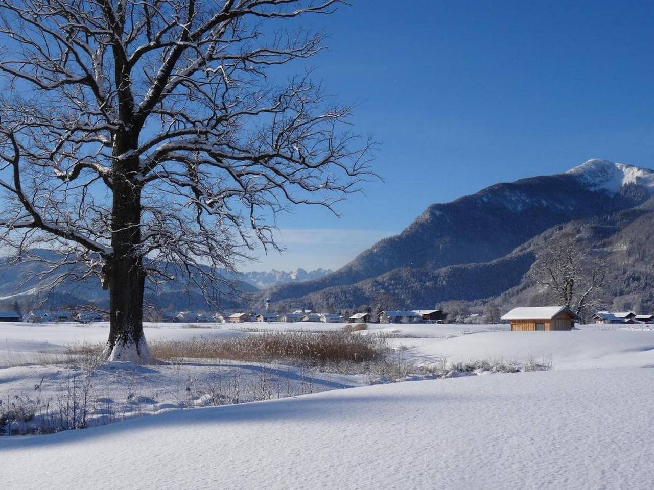 Ganze Ferienwohnung, Graublau - Appartement, 38 qm mit Bergblick, bis 4 Pers., Balkon in Grassau, Chiemsee