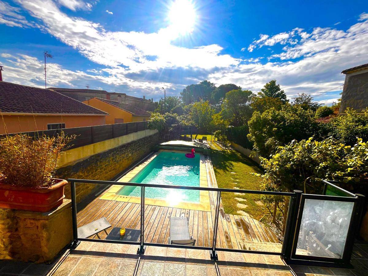 Maison des Mûriers, 150 m2, Piscine privée, Clim in Aigues-Vives, Côte méditerranéenne (France)