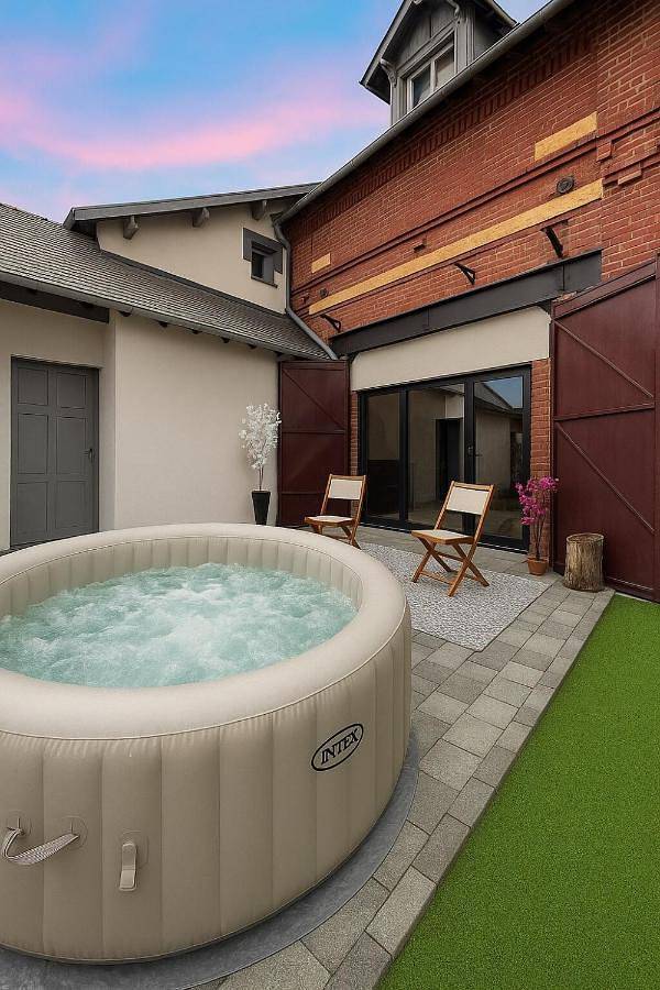 Gîte pour 8 personnes, avec jacuzzi et terrasse, animaux acceptés à Glisy