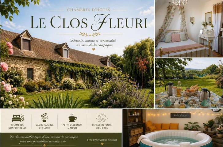 Maison d’hôte pour 3 personnes, avec Terrasse ainsi que Jacuzzi et Jardin