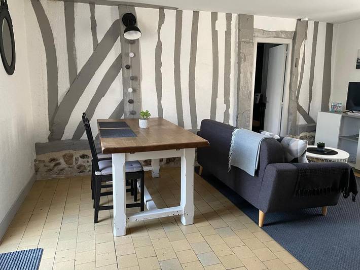 Location de vacances pour 2 personnes, avec Terrasse ainsi que Jardin et Vue à Gonneville-sur-Honfleur