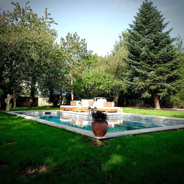 Location de vacances pour 7 personnes, avec terrasse ainsi que piscine et vue, animaux acceptés dans Gournay-le-Guérin - 4