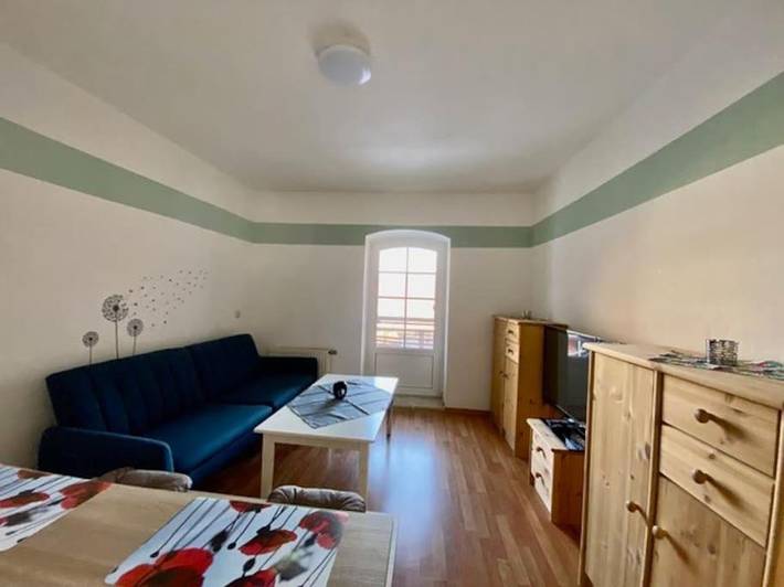 Ferienwohnung für 4 Personen, mit Balkon und Terrasse sowie Ausblick in Rosenthal am Rennsteig