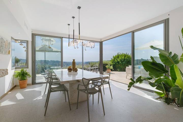 Villa "Le Panorama d’Azur – Pool" with Sea View, Wi-Fi, and Air Conditioning in Valbonne, Mediterranean Coast (France)