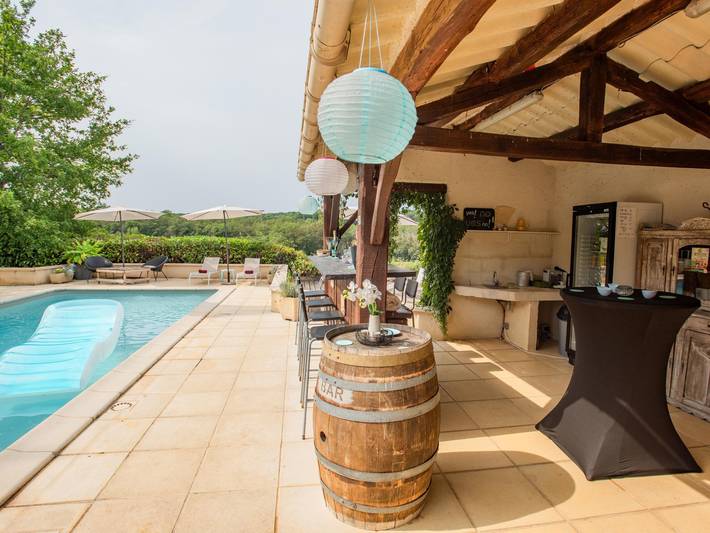 Location de vacances pour 4 personnes, avec piscine et terrasse, animaux acceptés à Dégagnac - 4