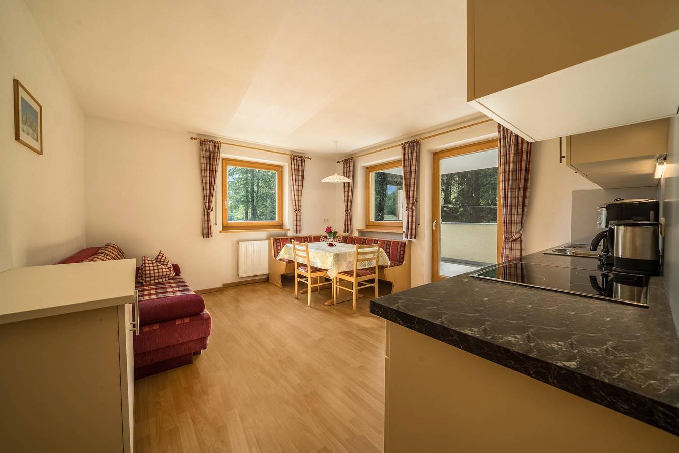 Ganze Wohnung, Ferienhaus "Maria Schneeglöcklein" mit Bergblick, Balkon, Garten & Sauna in Capanne di Fuori, Moos in Passeier