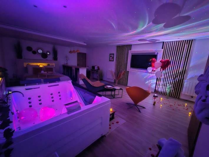 Chambre d’hôte pour 2 personnes, avec jacuzzi et terrasse