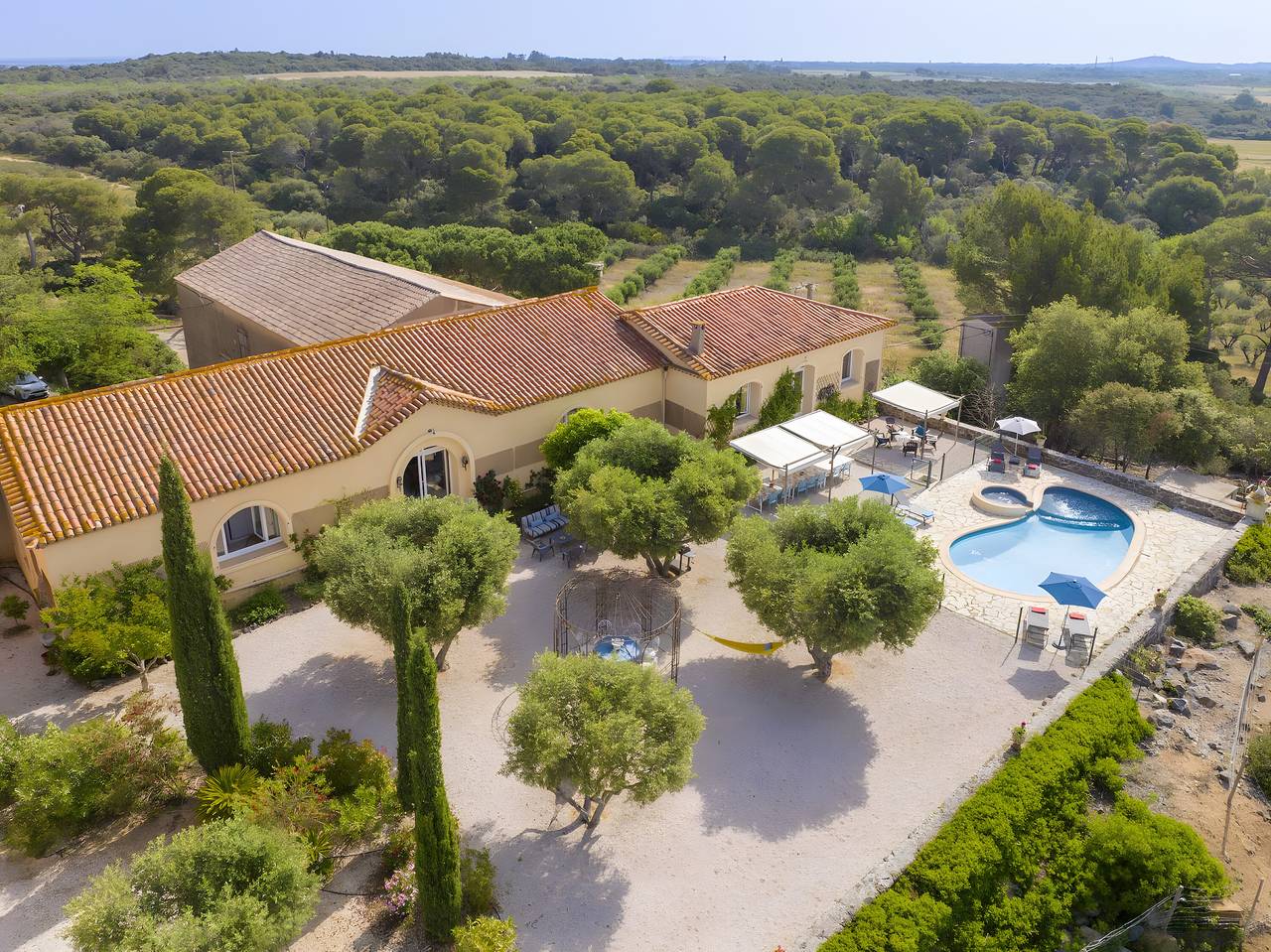 Ferienhaus 'Les Flamants' mit Meerblick, Wlan und Klimaanlage in Portiragnes, Côte d'Améthyste