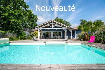 Gîte pour 6 personnes, avec jardin et piscine à Cantenac