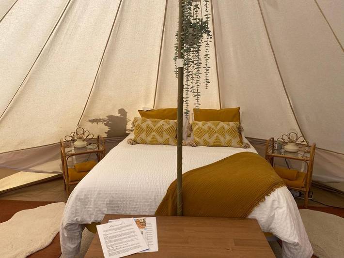 Tente pour 2 personnes, avec vue ainsi que jardin et terrasse aux Canaries - 4